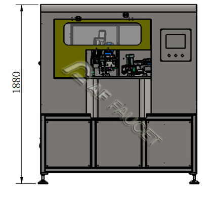 RTAF-RB0408-4-Spindels 8 stations borstelmachine voor kleine onderdelen