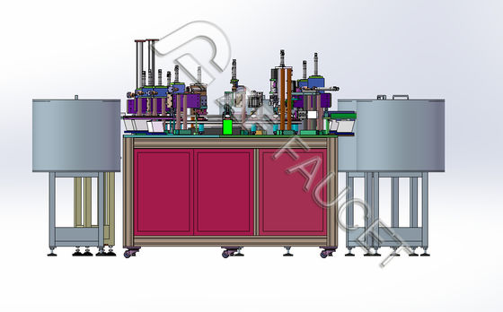 RTAF-CA005-FH3- Automatische montage werkstation voor 3-holes hoge en platte klep kern monteren werkstation