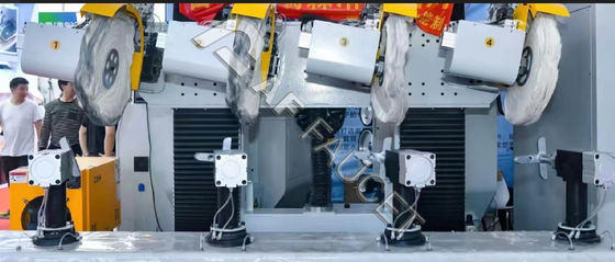 Spiegeloppervlak kraanpoetsmachine CNC-handvatselpoetsmachine voor sanitaire artikelen